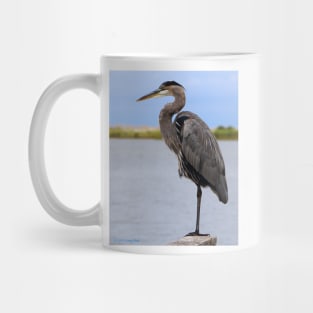 Royal Blue Heron Mug